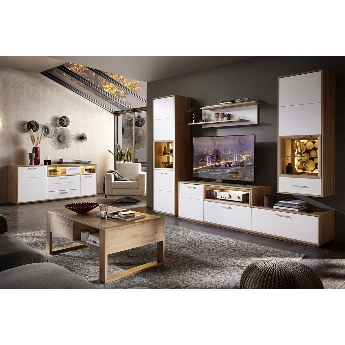 Wohnconcept Modena LED-Lichtelement 51x2x51cm