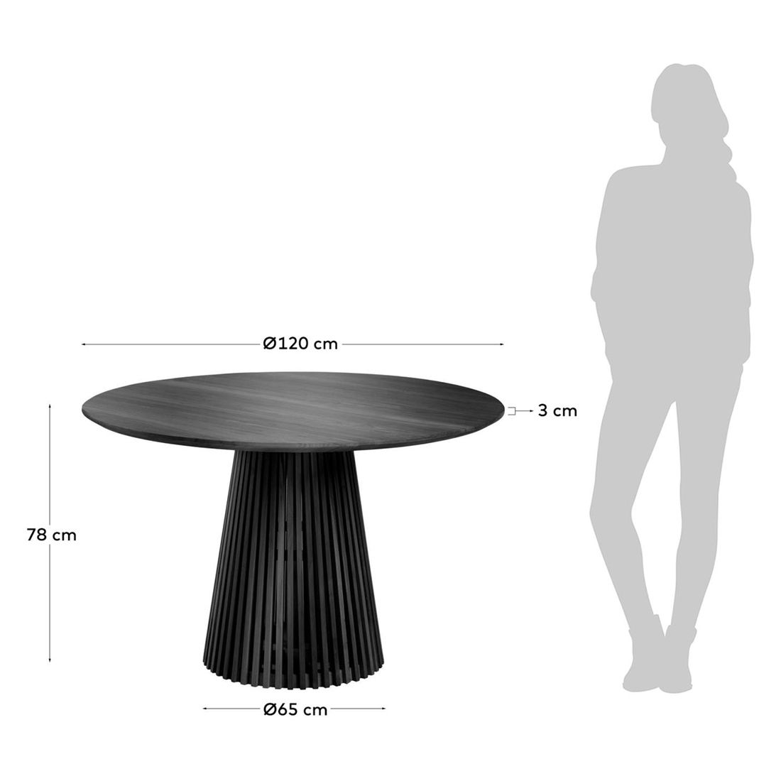 La Forma Jeanette Esstisch Ø120cm