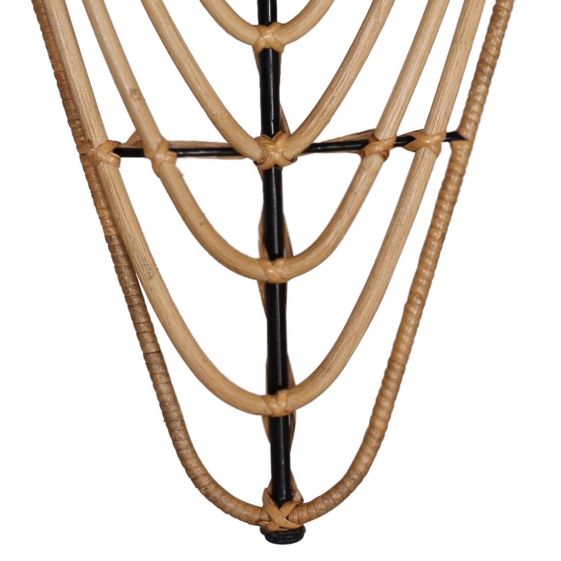 Rafia Rattan Beistelltisch 53x52cm