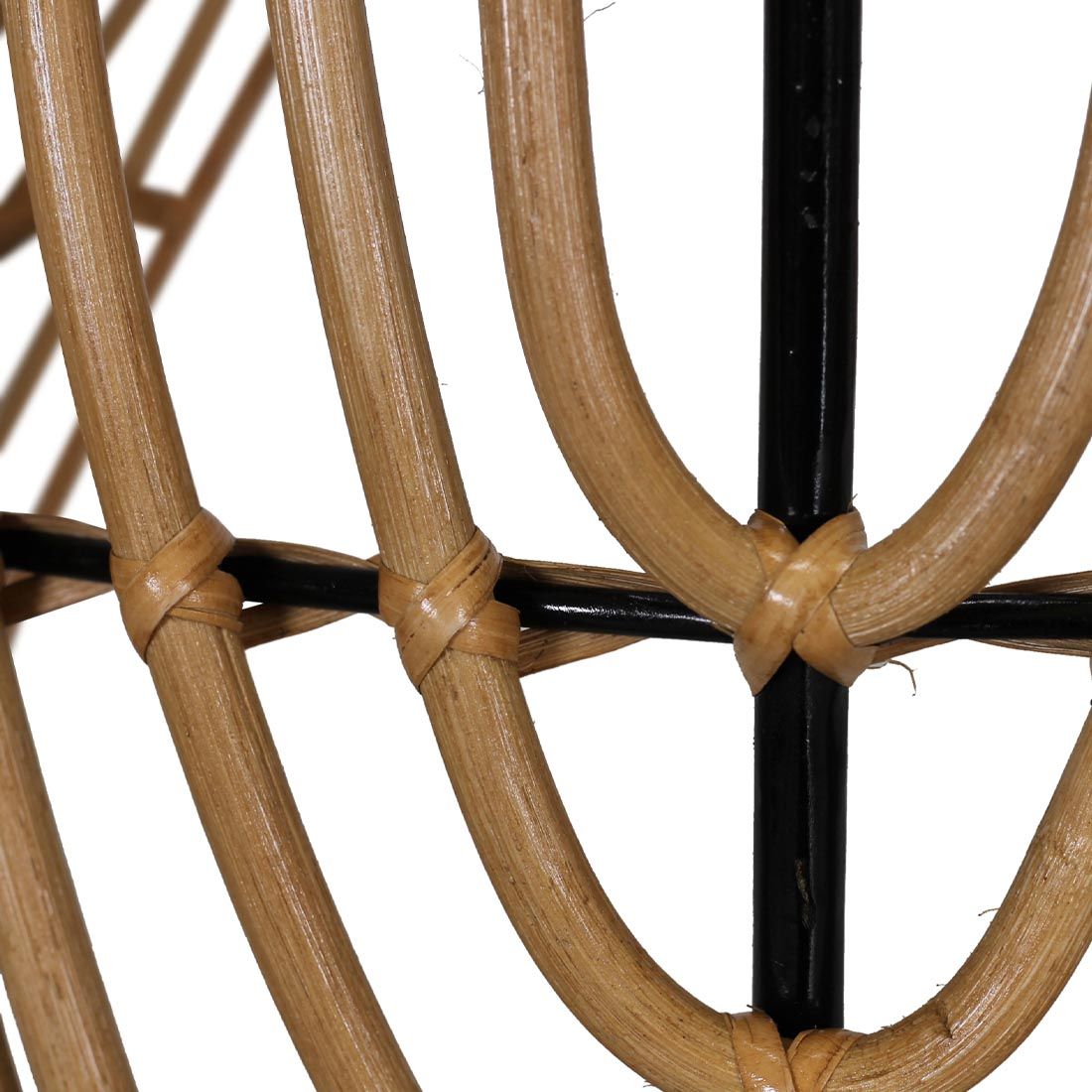 Rafia Rattan Beistelltisch 53x52cm
