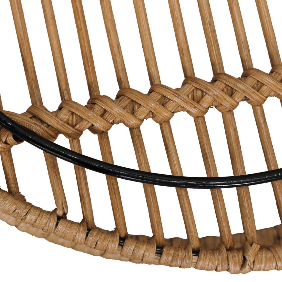 Rafia Rattan Beistelltisch-Set 2-tlg.
