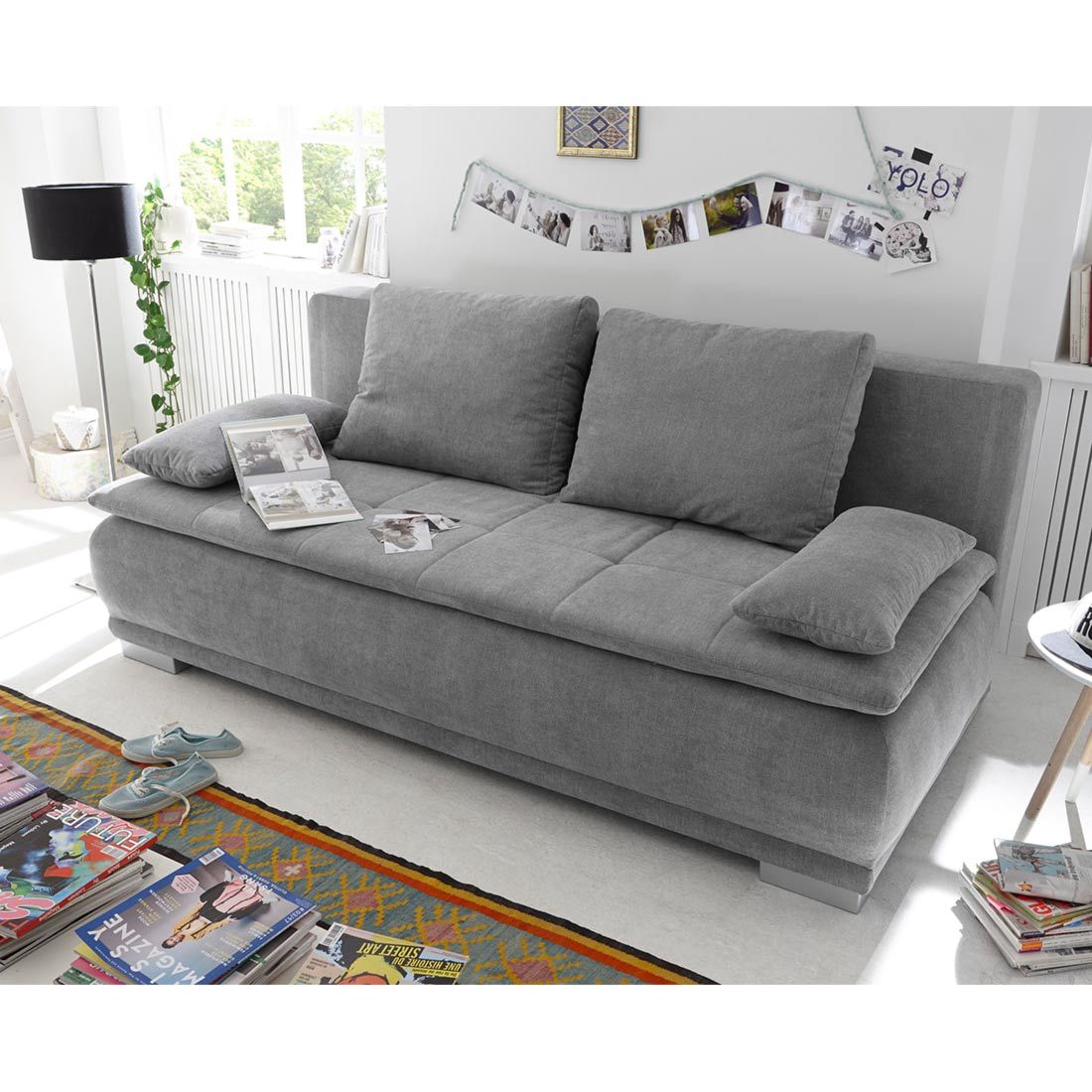 ED Lifestyle Polstermöbel Luigi Schlafsofa 211x103x93cm