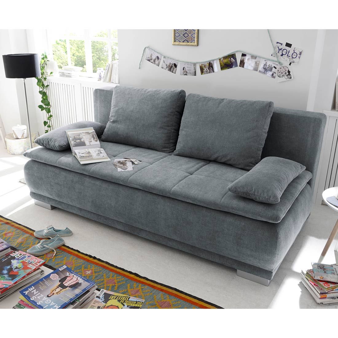 ED Lifestyle Polstermöbel Luigi Schlafsofa 211x103x93cm