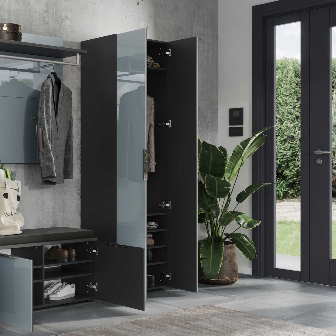 Germania Genova Garderobenschrank 59x40x197cm