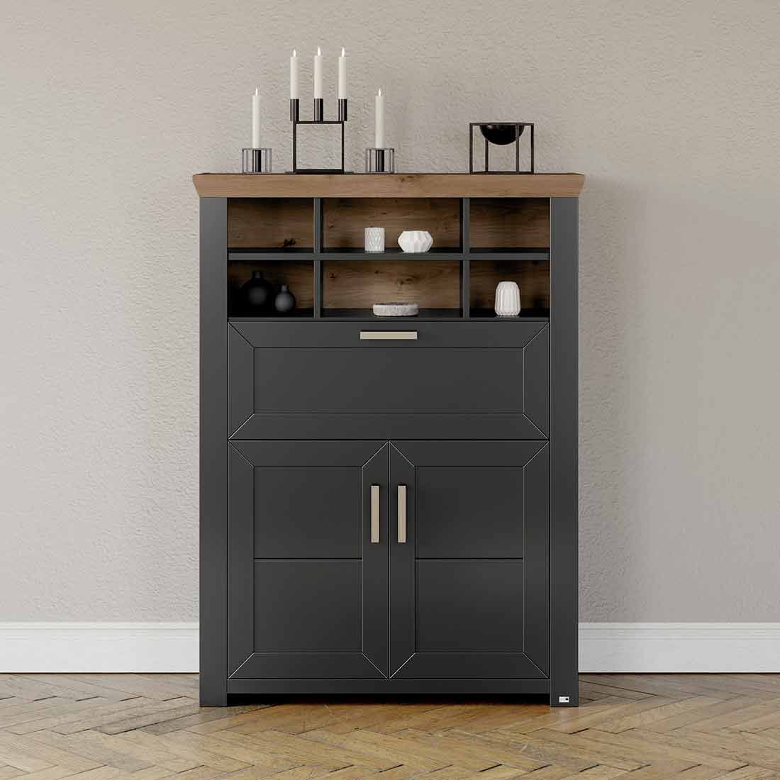 set one York Highboard 104,5x42,2x142,6cm