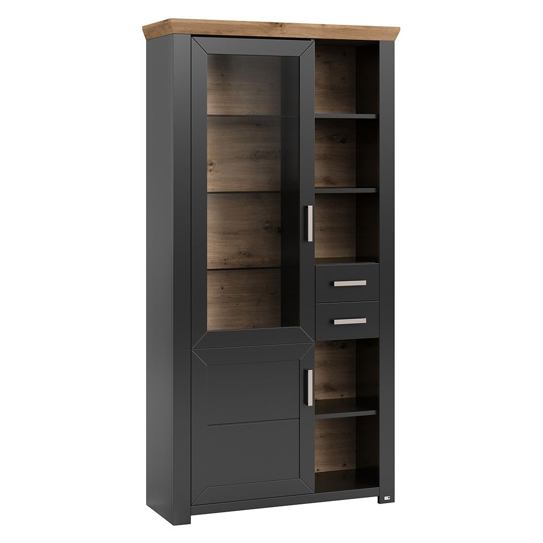 set one York Vitrine 104,5x42,2x206,6cm