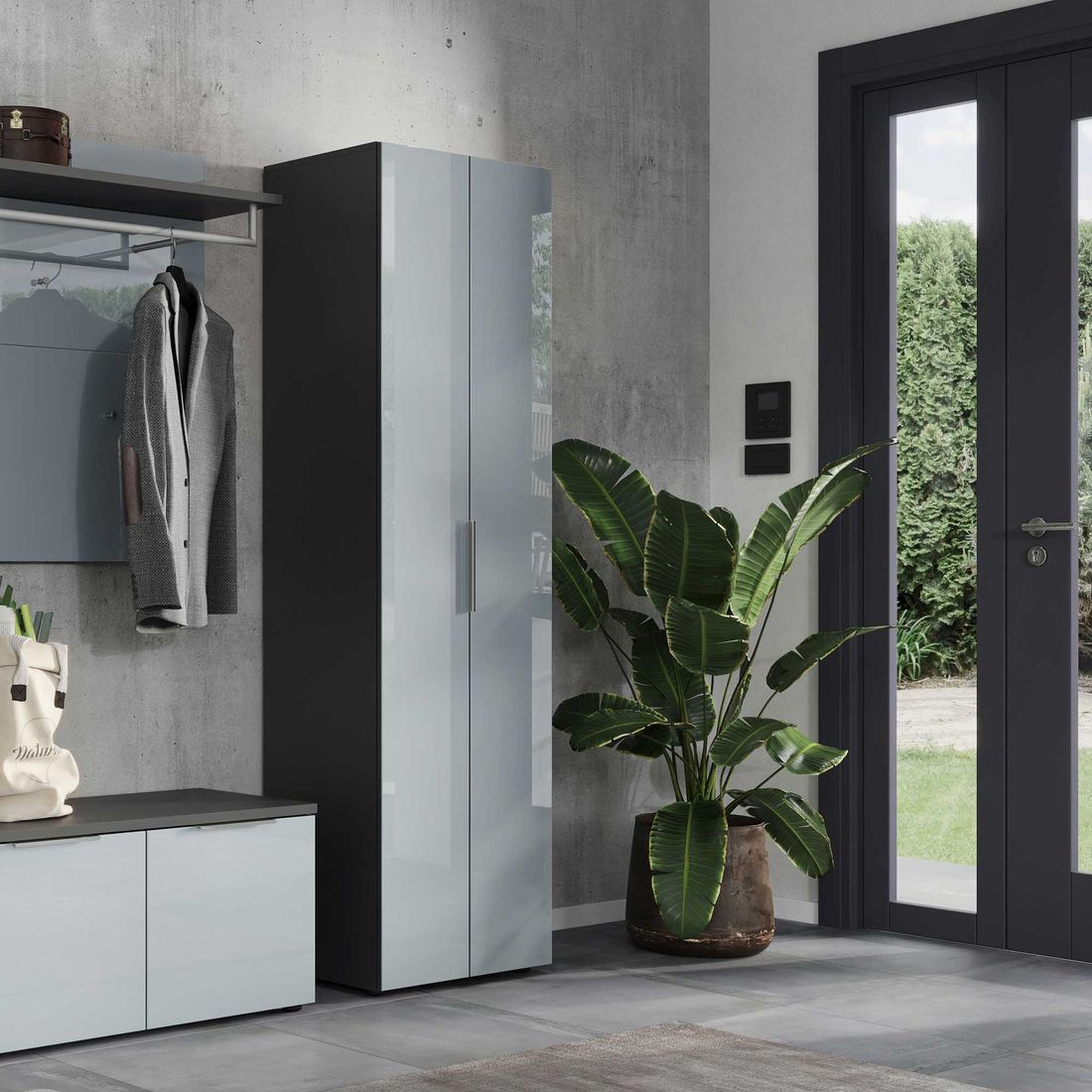 Germania Genova Garderobenschrank 59x40x197cm