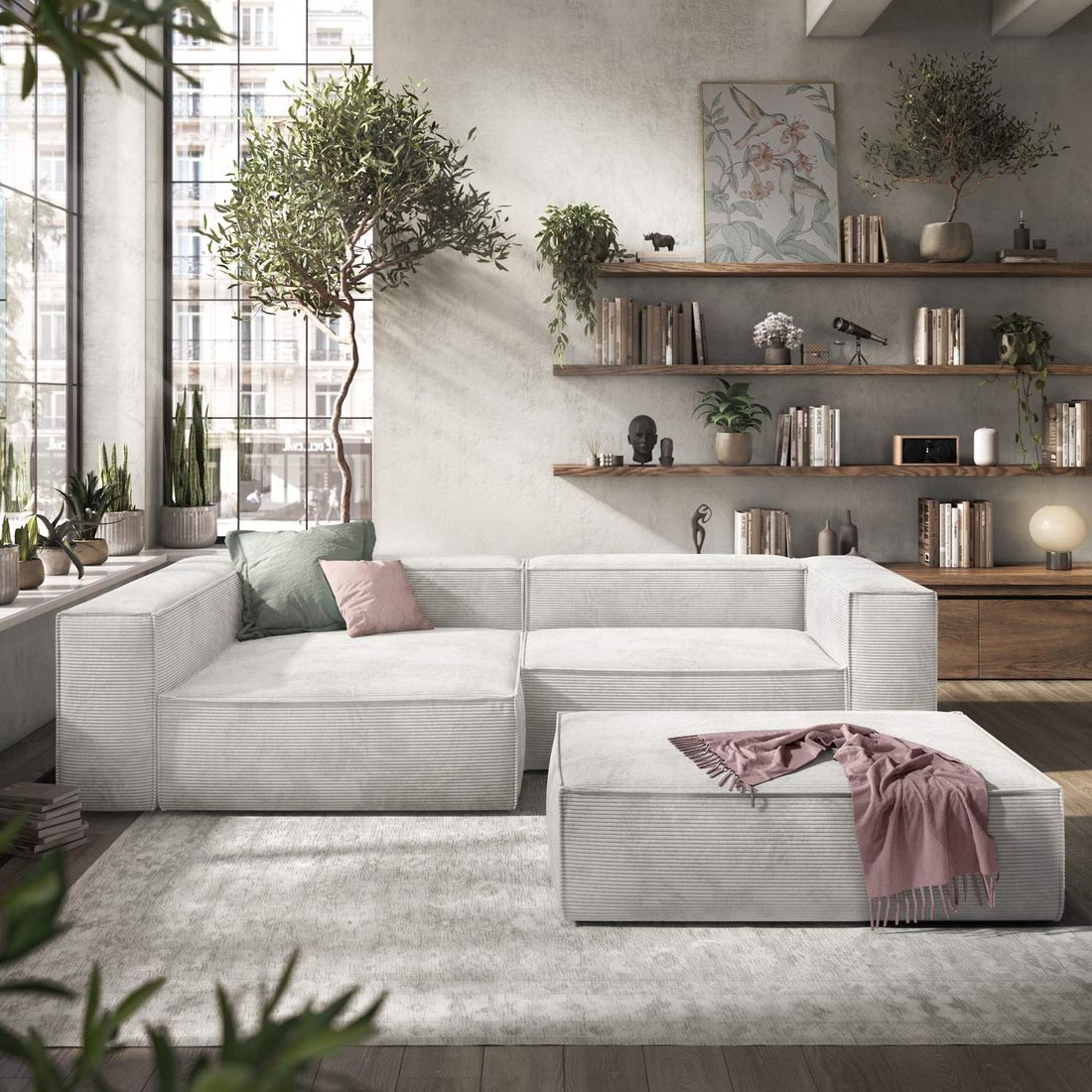 HOMELIV. Glennon Ecksofa Cord
