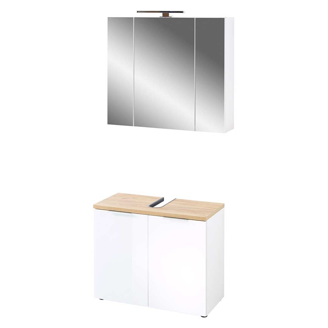 Germania Pescara Badmöbel-Set mit Beleuchtung 2-tlg.