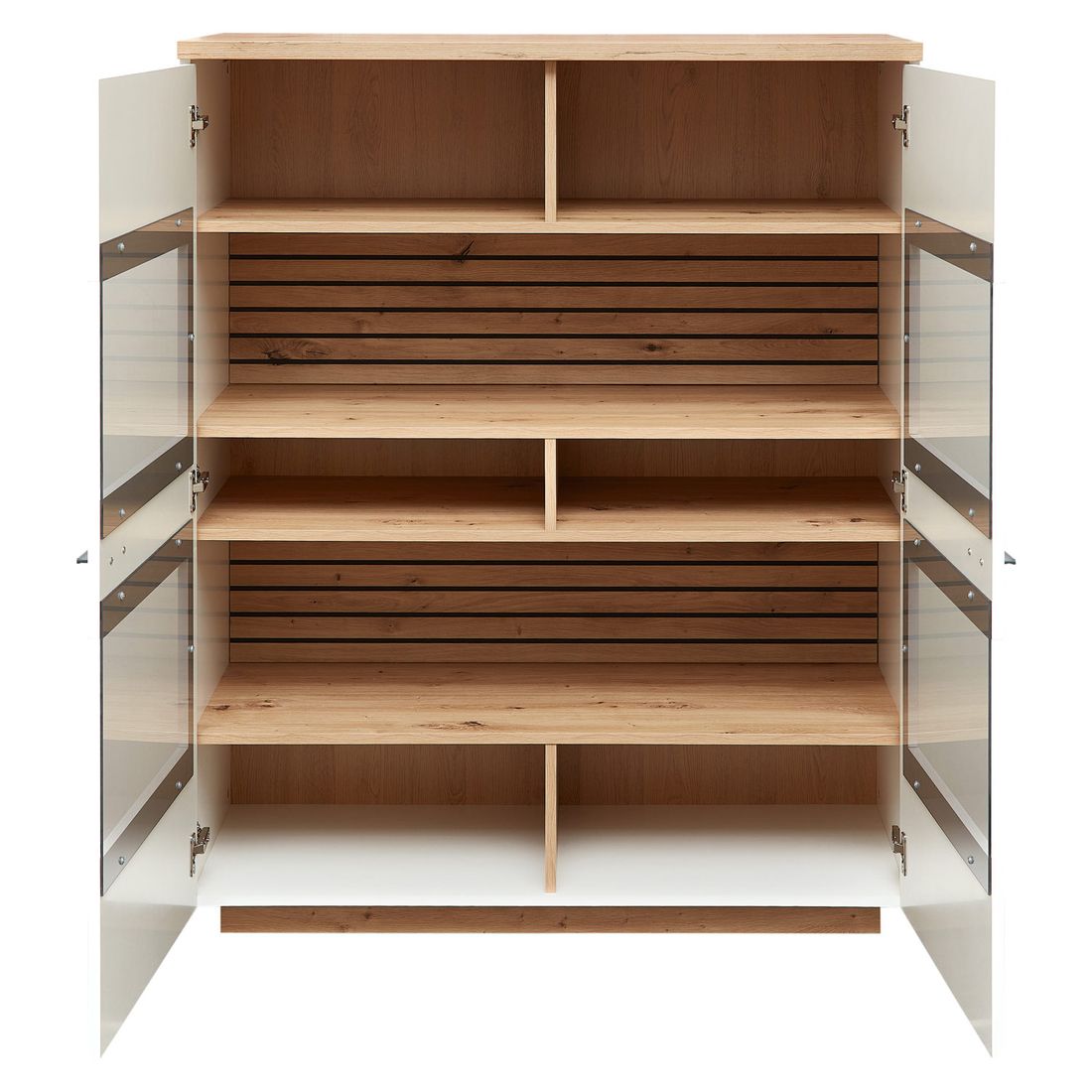 Wohnconcept Fresno Highboard mit Beleuchtung 110x40x136cm