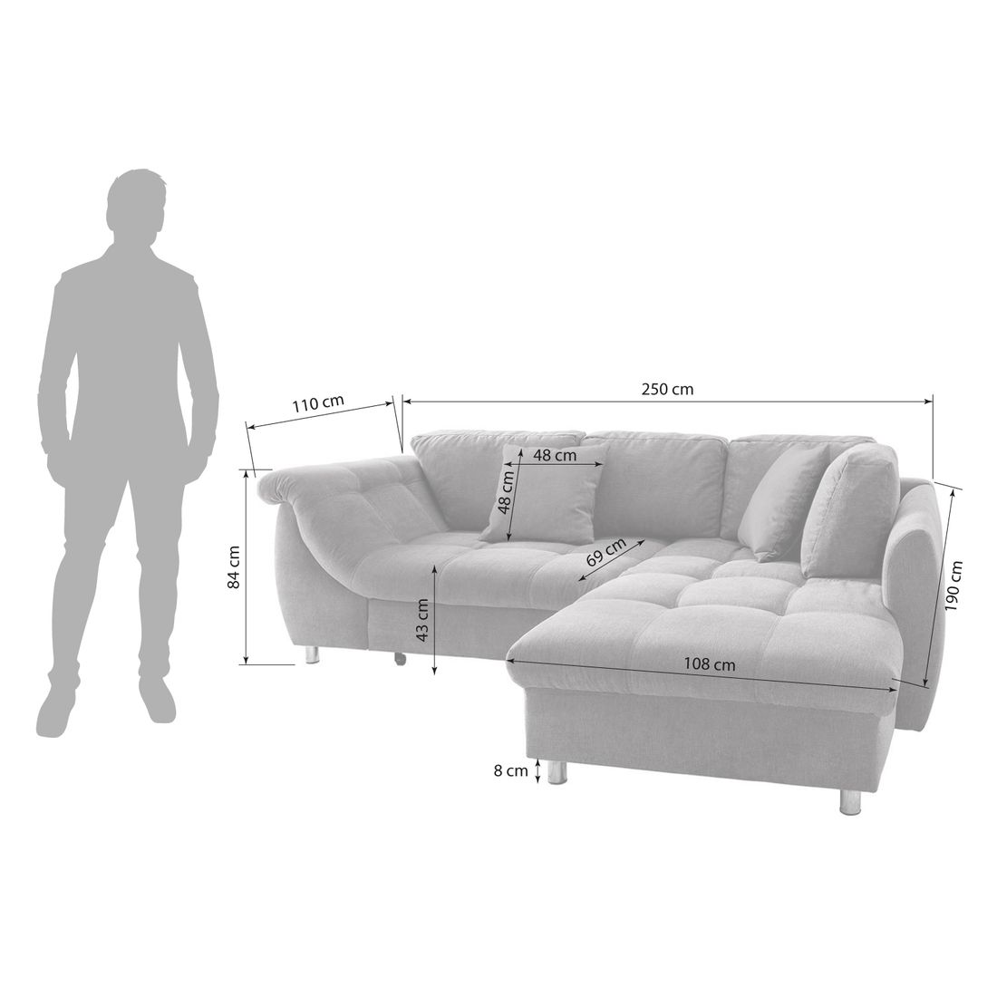 Becca Ecksofa