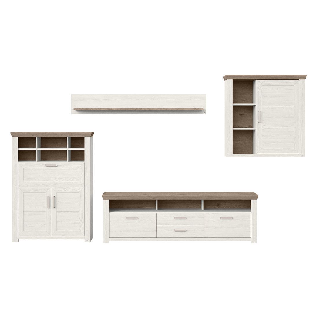 set one York Lowboard 199,7x51,2x62,6cm