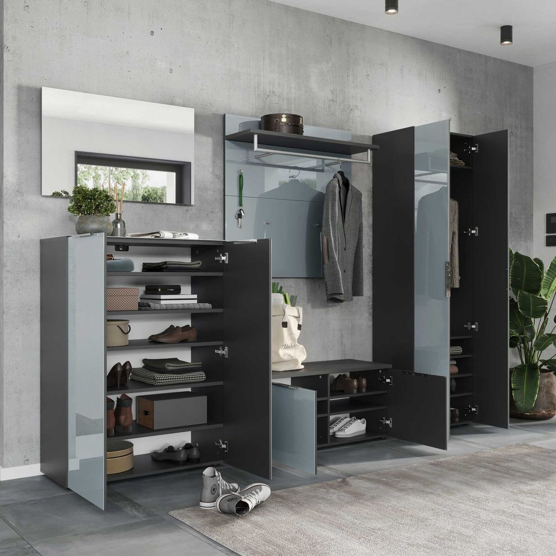 Germania Genova Garderobenschrank 59x40x197cm