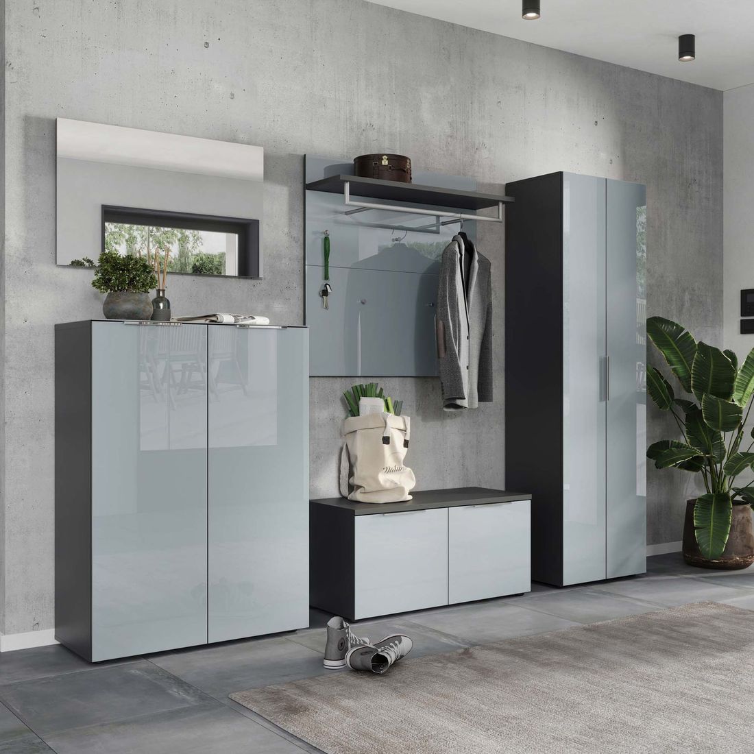 Germania Genova Garderobenschrank 59x40x197cm