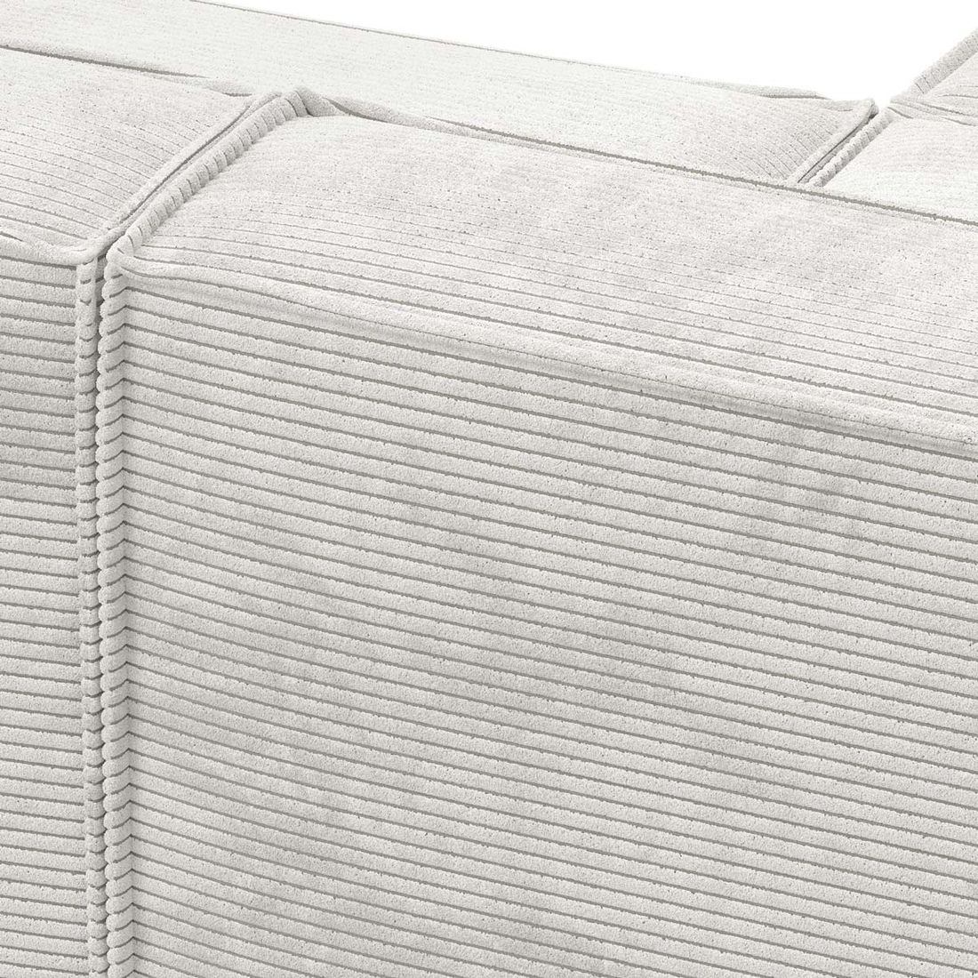 HOMELIV. Lennox Ecksofa mit Hocker Cord