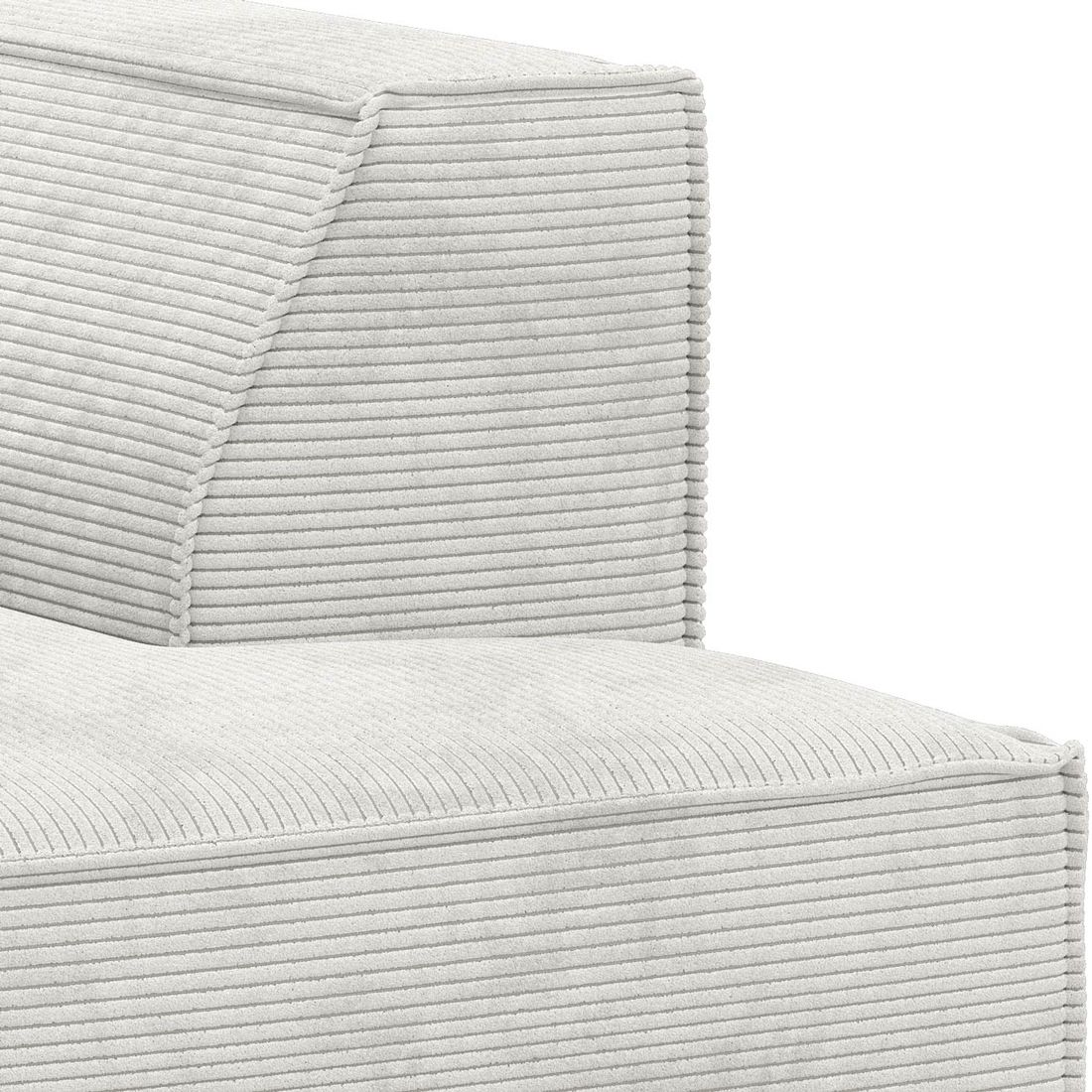 HOMELIV. Lennox Ecksofa mit Hocker Cord