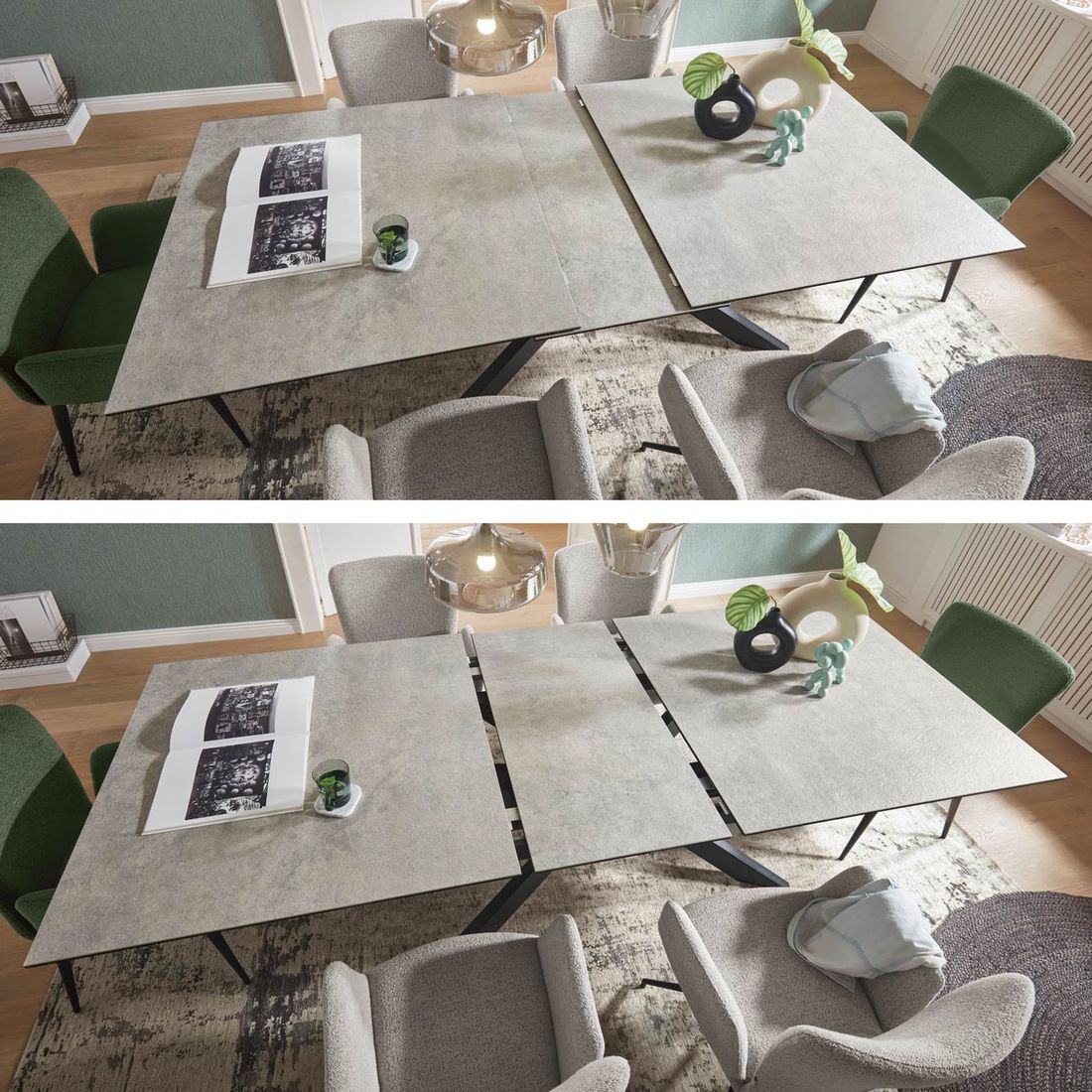 set one El Paso Essgruppe 7-tlg. Tisch 200/250x100cm