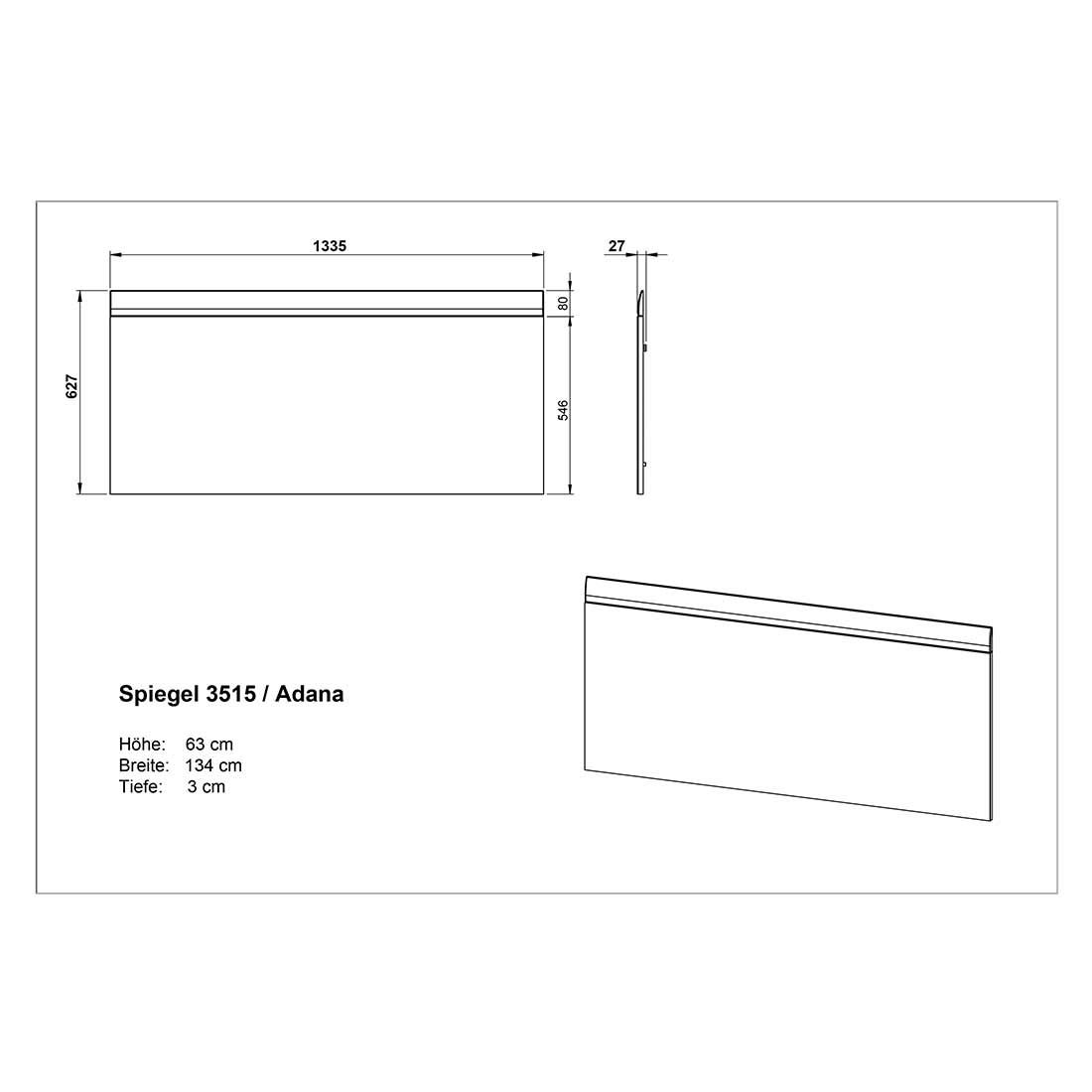 Germania Adana Spiegel 134x63cm