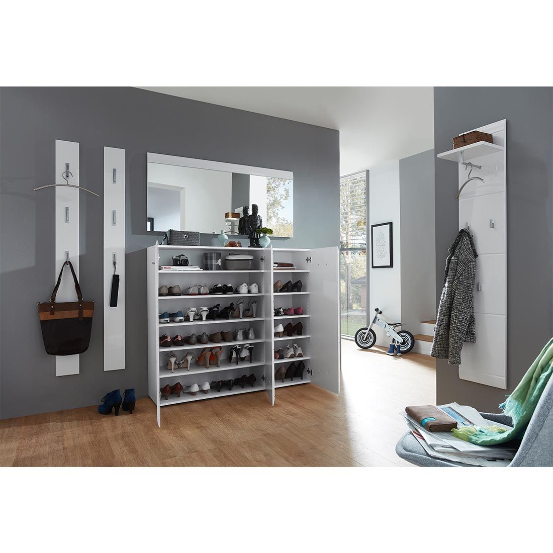 Germania Adana Schuhschrank 134x36x120cm