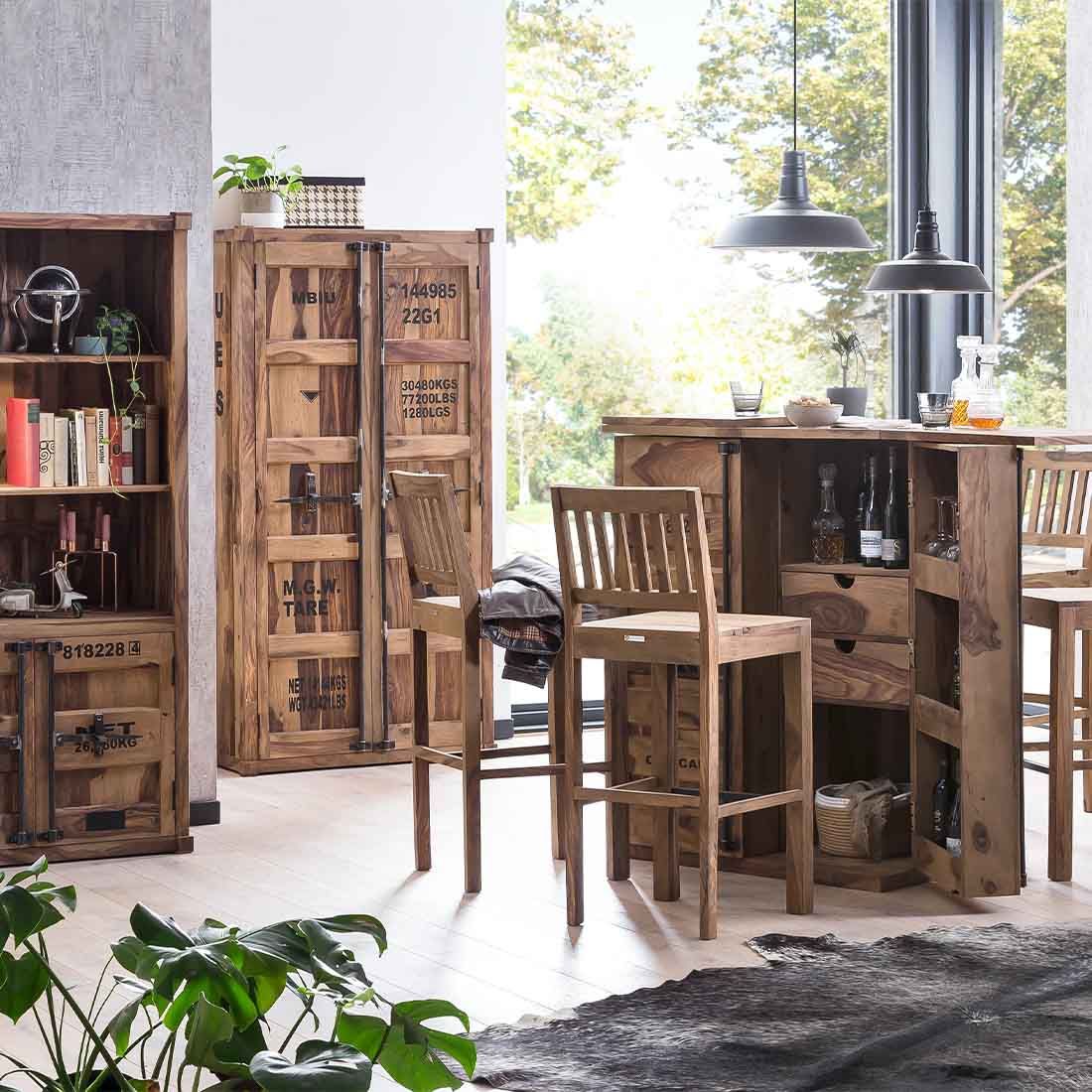 Wolf Möbel Container Hochschrank 90x45x180cm
