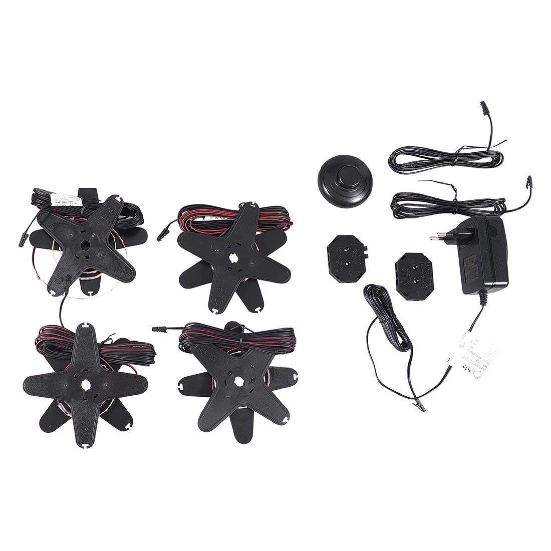 set one York LED-Holzbodenbeleuchtung  4er-Set