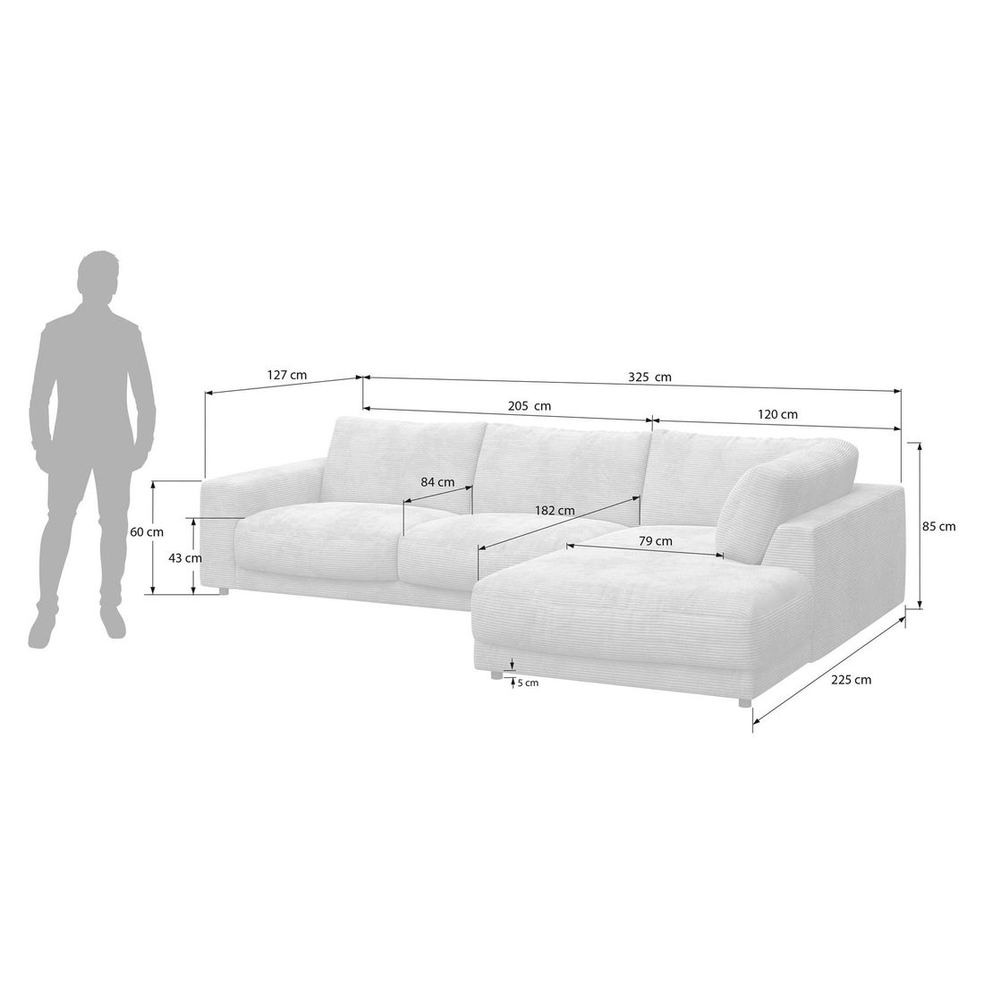 HOMELIV. Bahia Ecksofa