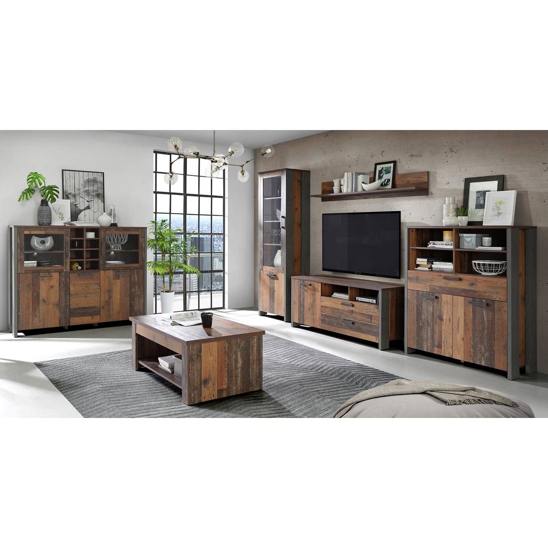 Forte Clif Highboard 107x42x128cm