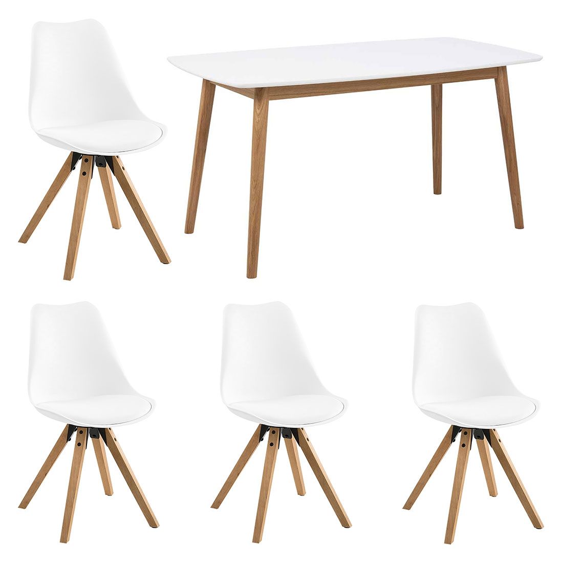 AC Design Dima Essgruppe 5-tlg. Tisch 150x80cm