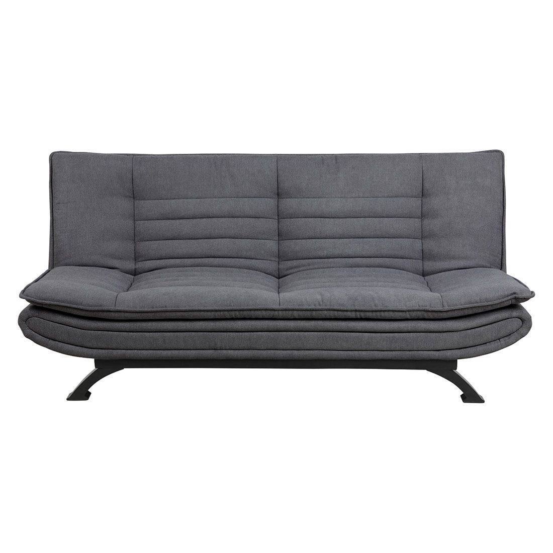AC Design Faith Schlafsofa Dunkelgrau/Schwarz, ca. 196x98x91cm
