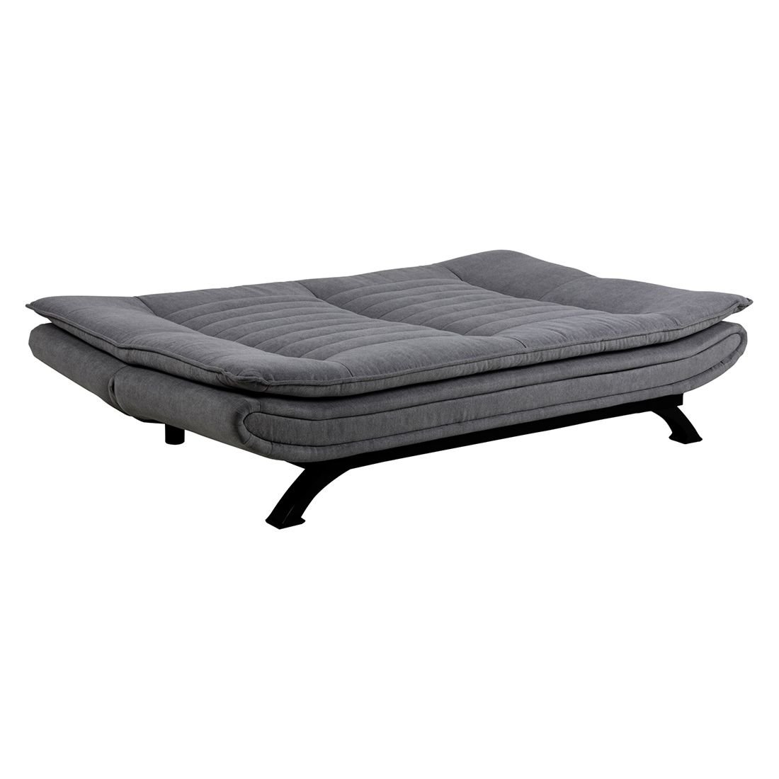AC Design Faith Schlafsofa Dunkelgrau/Schwarz, ca. 196x98x91cm