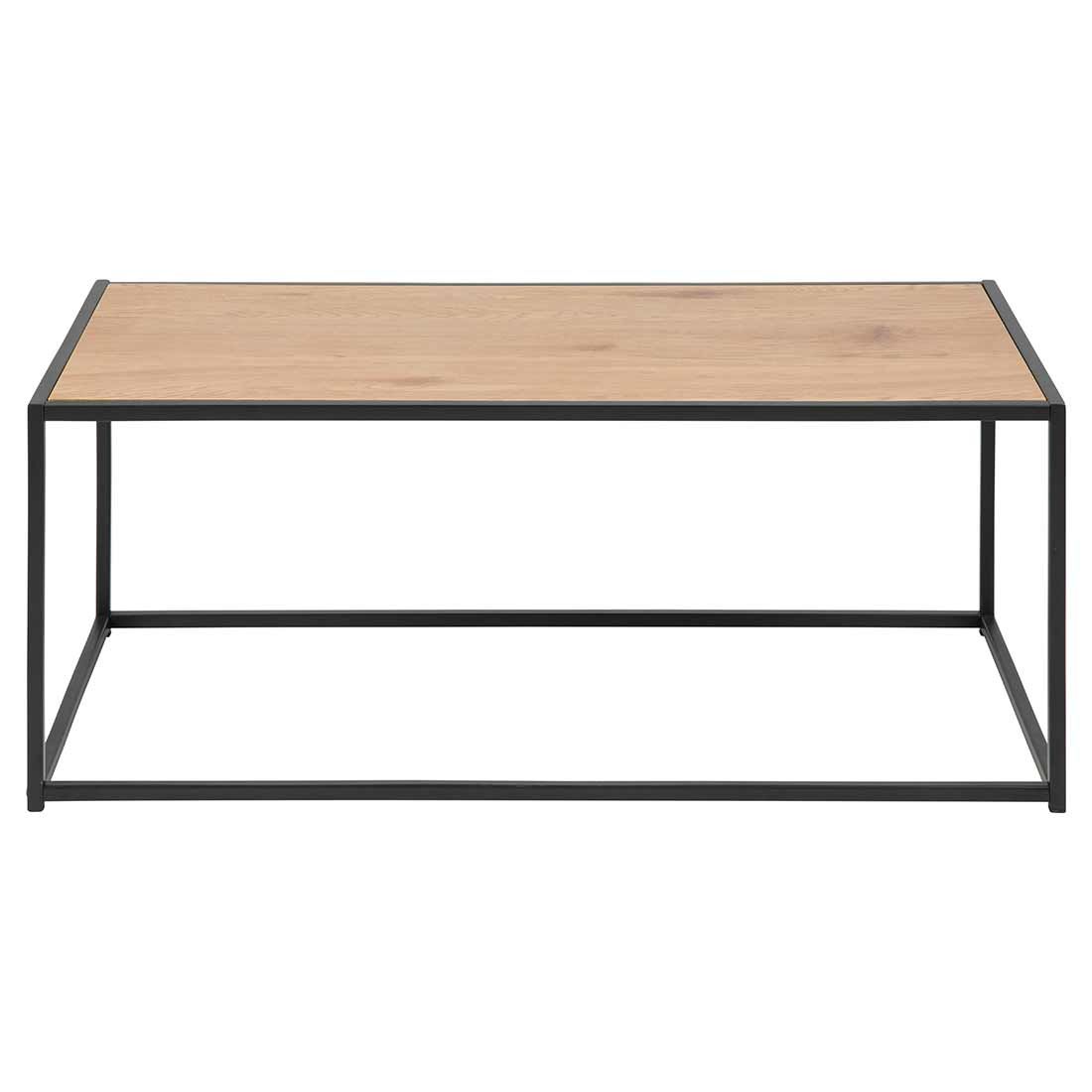 AC Design Seaford Couchtisch Wildeiche/Schwarz, ca. 100x40x50 cm