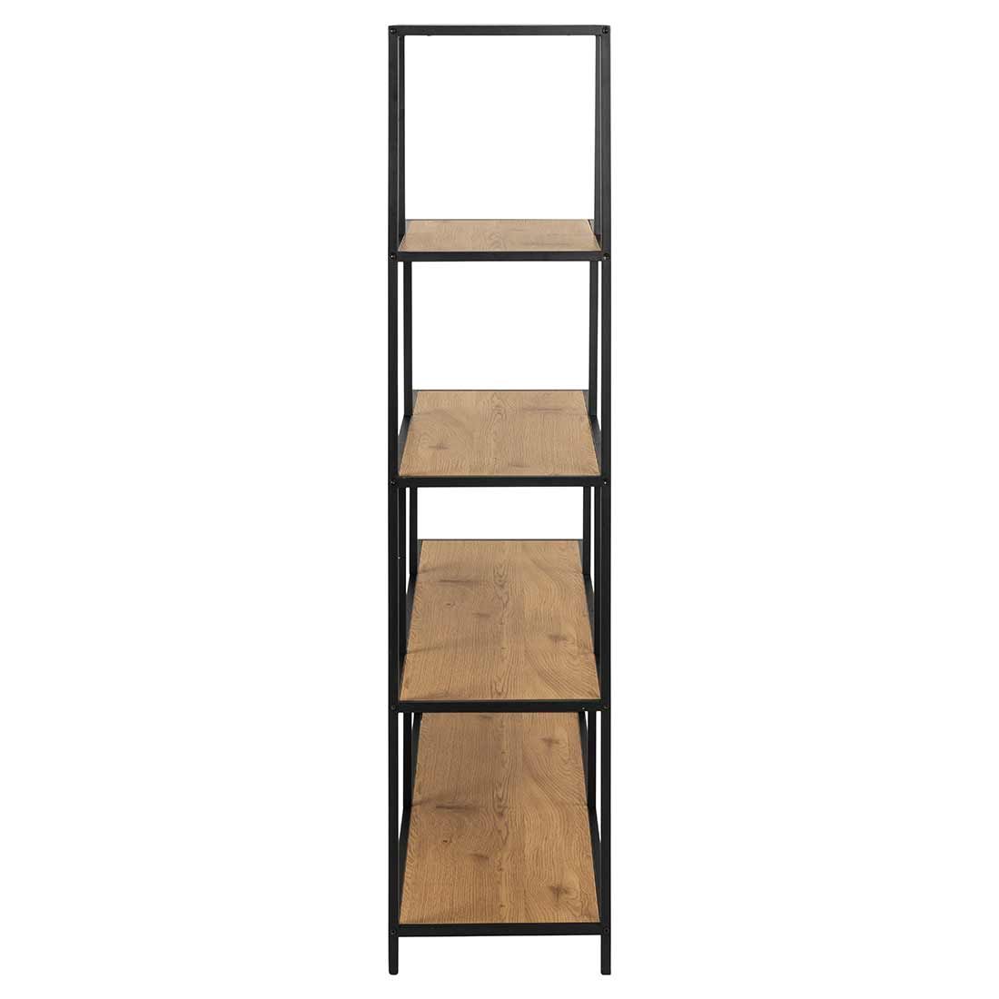 AC Design Seaford Regal Wildeiche/Schwarz ca. 135x35x150cm