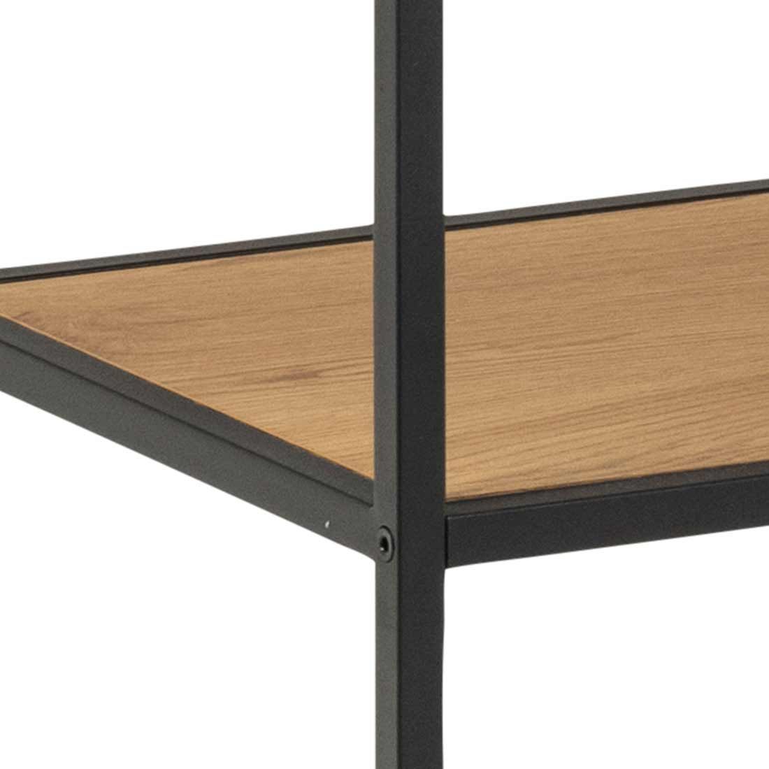 AC Design Seaford Regal Wildeiche/Schwarz ca. 135x35x150cm