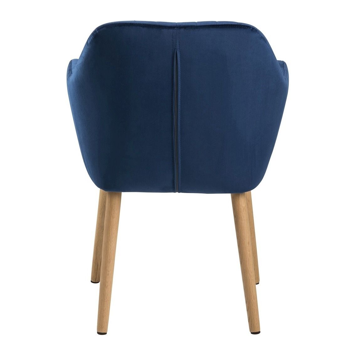AC Design Emilia Armlehnstuhl 57x61x83cm Dunkelblau/Eiche