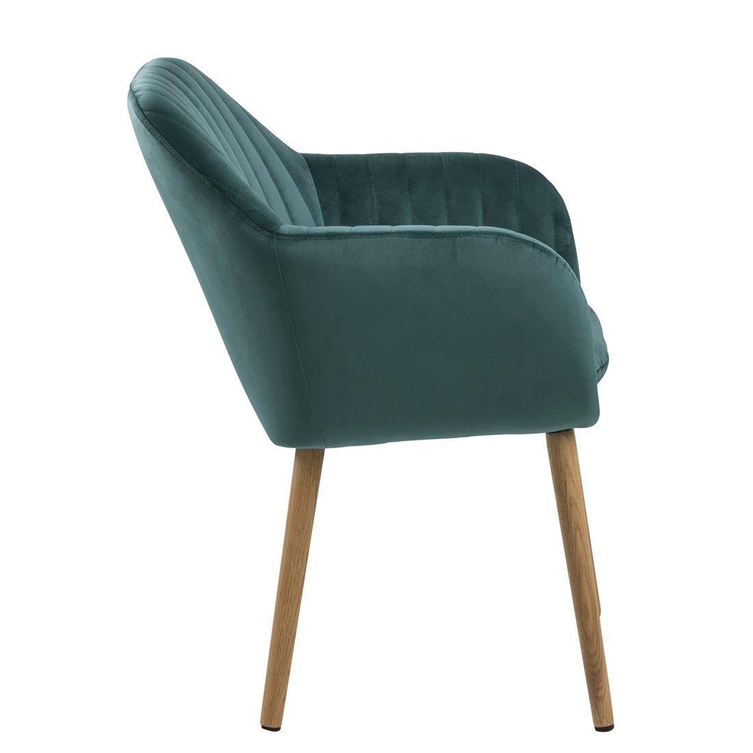 AC Design Emilia Armlehnstuhl 57x61x83cm Flaschengrün/Eiche