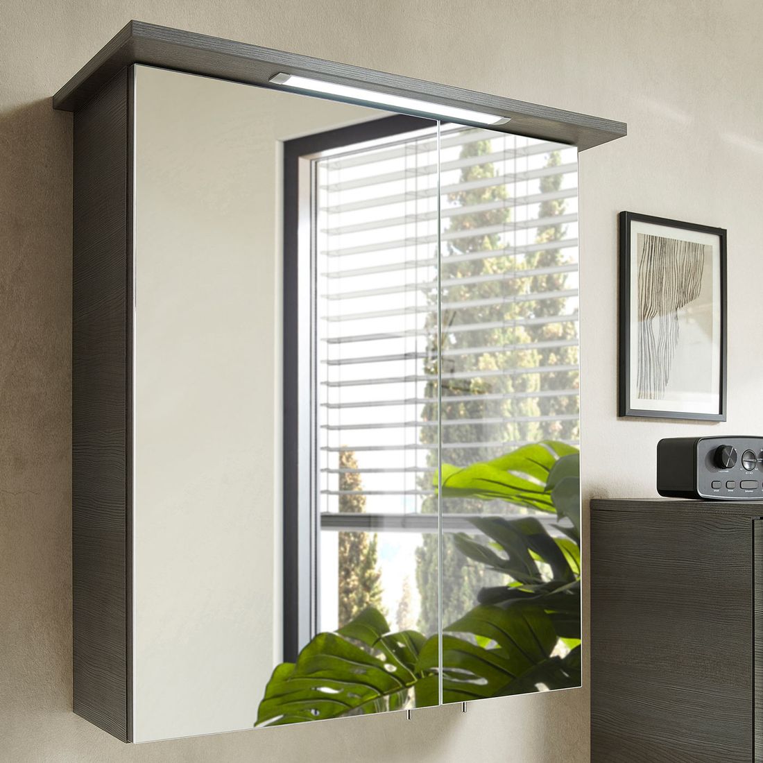 Pelipal Alika Spiegelschrank Cesa I mit LED-Beleuchtung 60x20x72cm