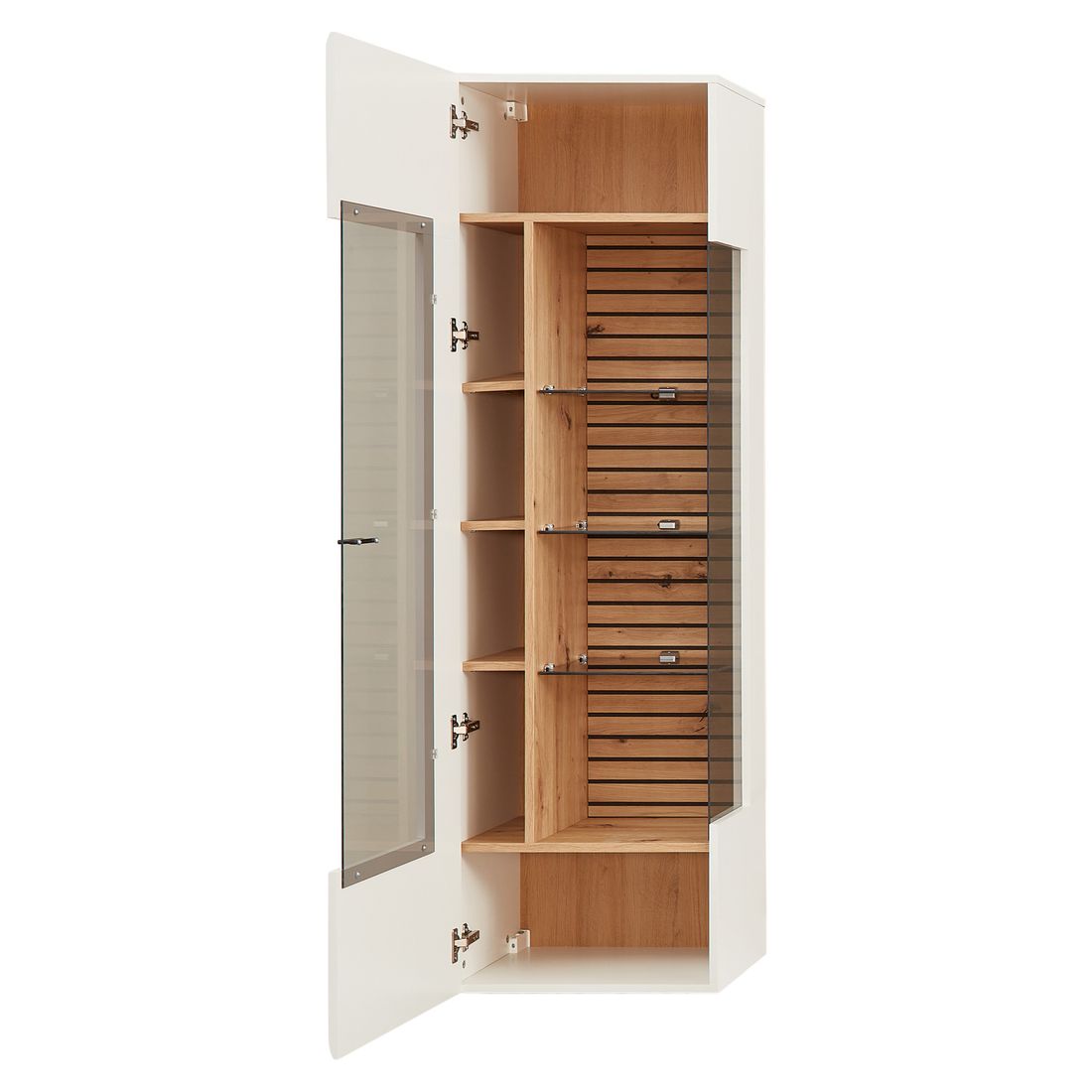 Wohnconcept Fresno Hängevitrine mit Beleuchtung 49x40x167cm