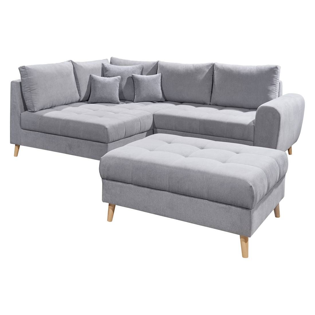 ED Lifestyle Polstermöbel Alice Ecksofa mit Hocker