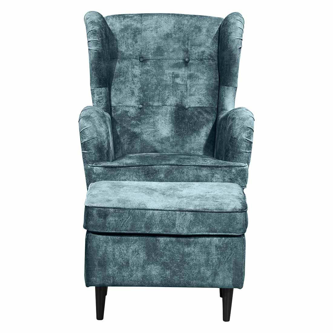 ED Lifestyle Polstermöbel Oskar 3 Sessel mit Hocker