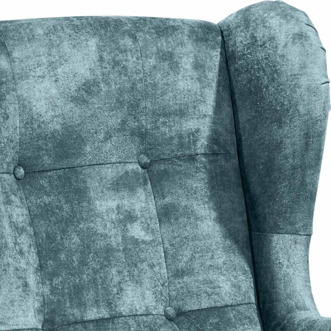 ED Lifestyle Polstermöbel Oskar 3 Sessel mit Hocker