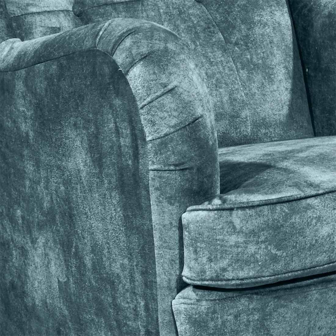 ED Lifestyle Polstermöbel Oskar 3 Sessel mit Hocker