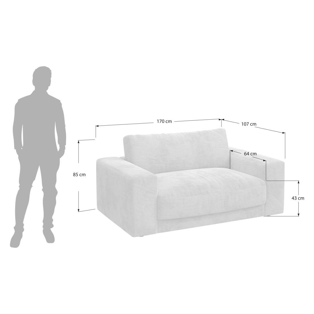 HOMELIV. Bahia 2-Sitzer Sofa