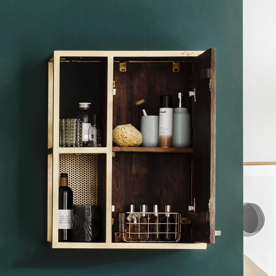 Carla & Marge Golden Bath Hängeschrank 52x21x66cm