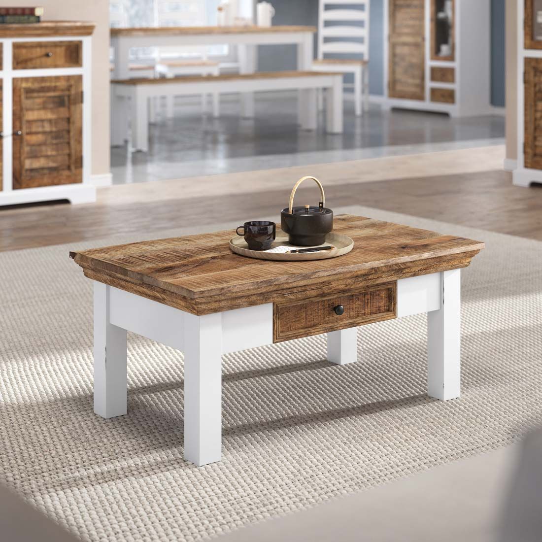 HOMELIV. Bahia Couchtisch 90x55cm