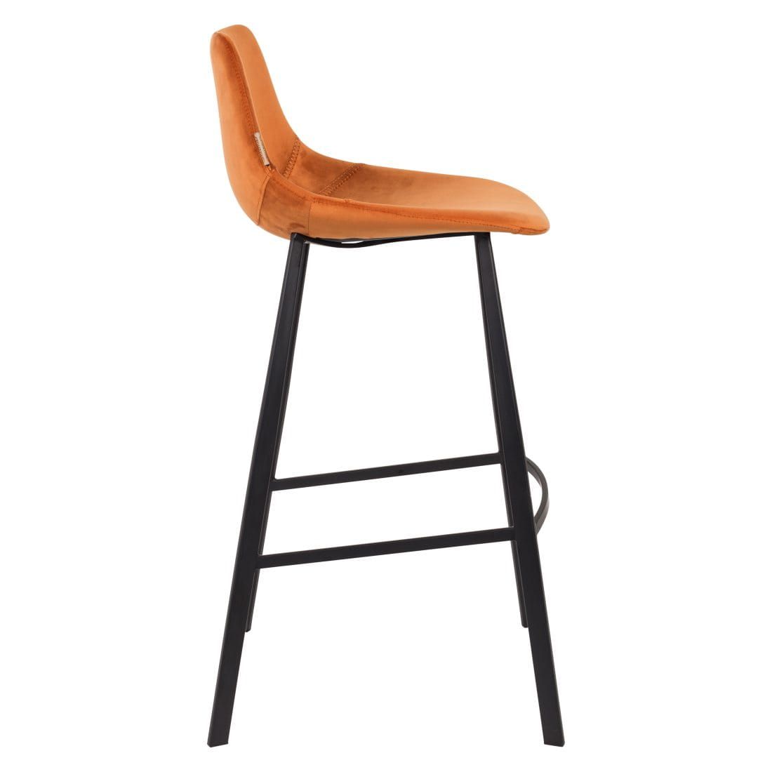 Dutchbone Franky Velvet Barhocker