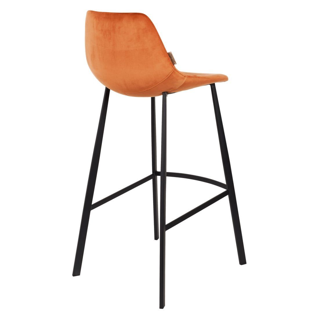 Dutchbone Franky Velvet Barhocker