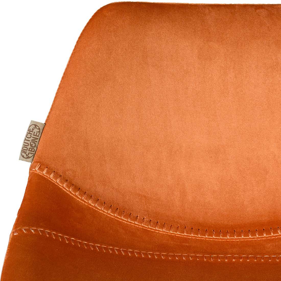 Dutchbone Franky Velvet Barhocker