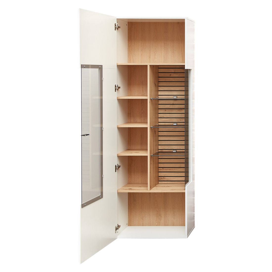 Wohnconcept Fresno Vitrine mit Beleuchtung 65x40x201cm