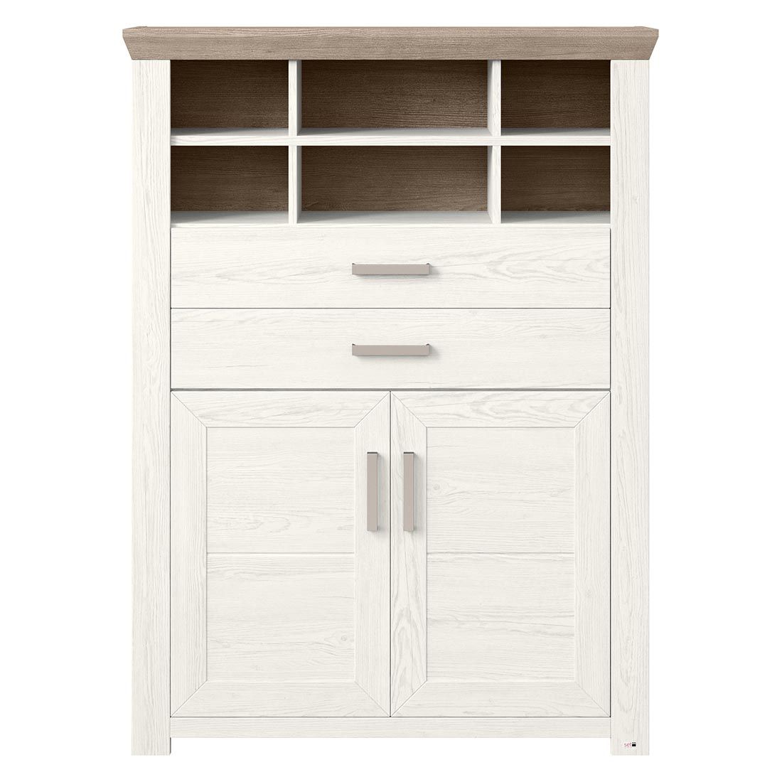 set one York Highboard 104,5x42,2x142,6cm