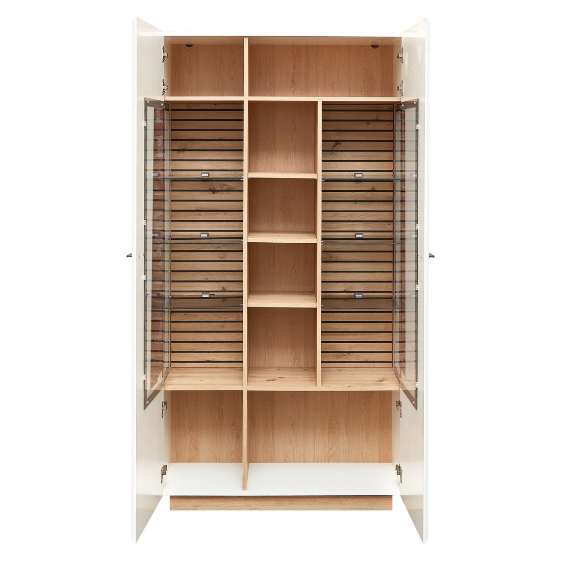 Wohnconcept Fresno Vitrine mit Beleuchtung 98x40x190cm